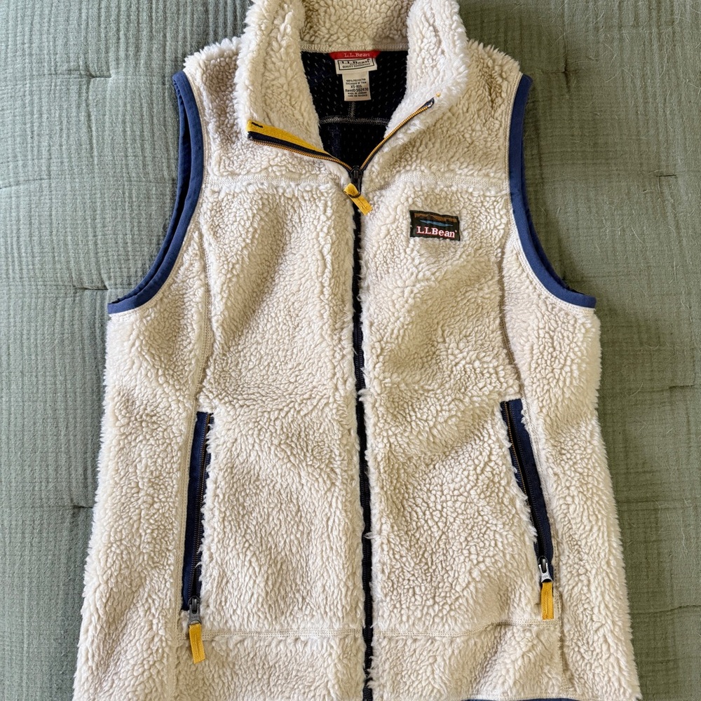 L.L. Bean Women’s Sherpa Fleece Vest, Size XS